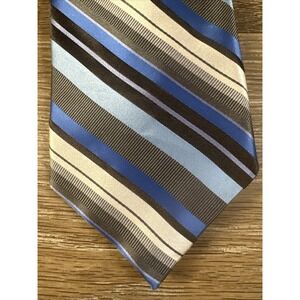 Michael Kors Tie / Purple/ 100% Silk / striped pattern/ Made in USA Work Career